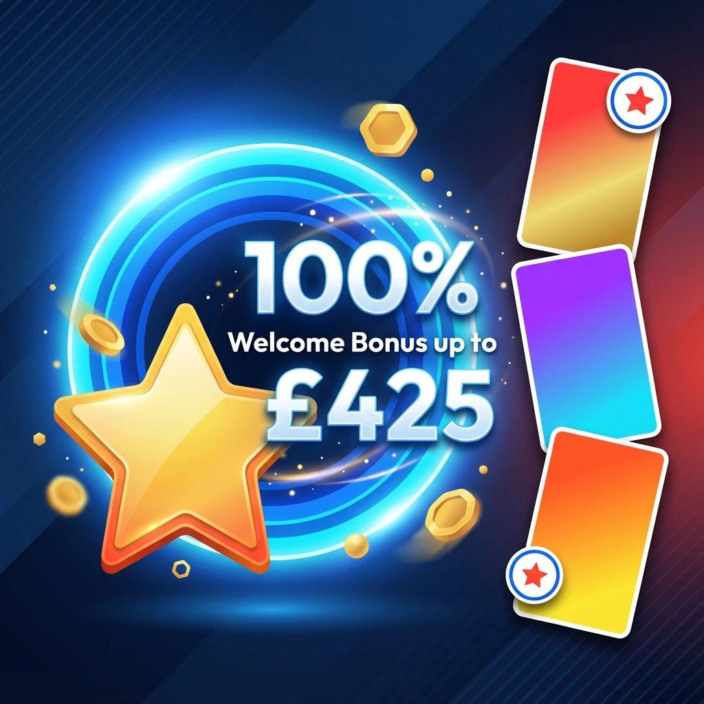 100% Welcome Bonus up to £425